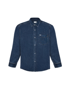 WRANGLER LS 1 PKT SHIRT MĘSKA KOSZULA JEANSOWA WRANGLER DARK STONE 112350576 W5M9015411