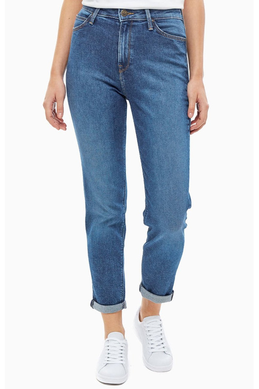 LEE MOM STRAIGHT DAMSKIE SPODNIE JEANSOWE SIMPLE FOCUS L32ILTZJ 112107589