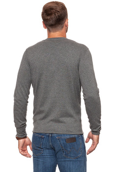 MĘSKI SWETER WRANGLER ROLL EDGE CREW GREY MARL W8624RGVB 112132326