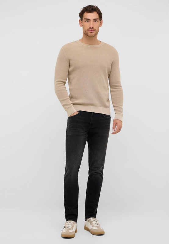 Męskie Spodnie jeansowe Mustang Style Oregon Slim Denim Black 1016798 4000 803