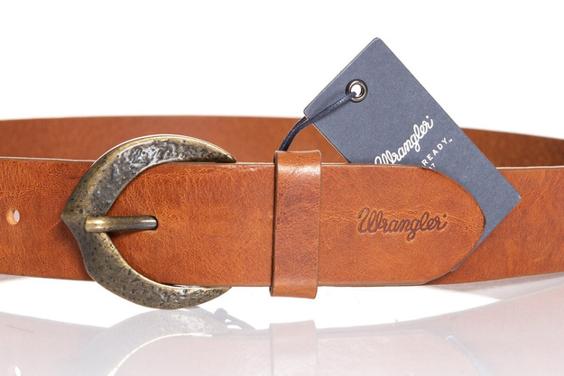WRANGLER WIDE BELT COGNAC W0A81U181