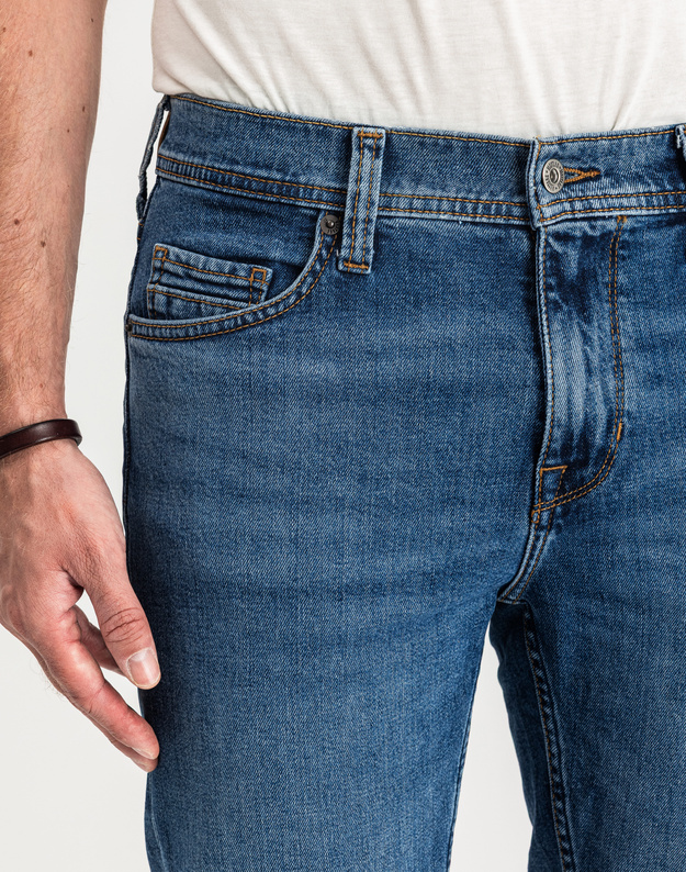 MUSTANG VEGAS SLIM MĘSKIE SPODNIE JEANSOWE JEANSY DŻINSY DENIM BLUE 1015350 5000 682