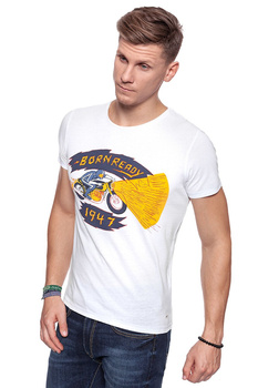 MĘSKA KOSZULKA WRANGLER S/S/ EMO GRAPHIC TEE WHITE W7A60EN12