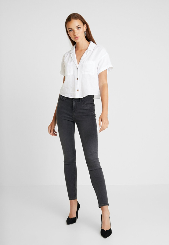 LEE SCARLETT HIGH DAMSKIE SPODNIE JEANSOWE JEANSY BLACK WHITLEY L626PIQR 112114307