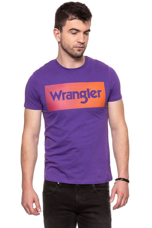 KOSZULKA WRANGLER LOGO TEE TROPICAL PURPLE W7B62FQW3 112131518