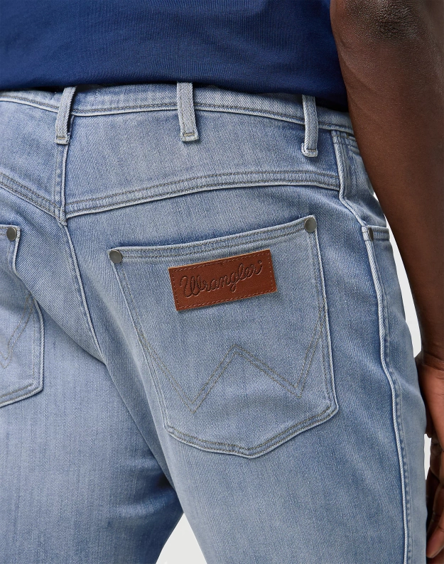 MESKIE SPODNIE WRANGLER RIVER GREY LIGHT 112373002