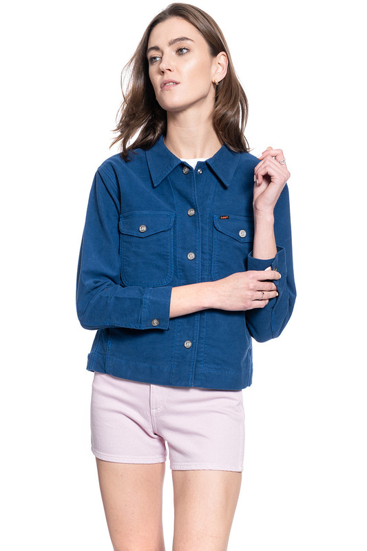 LEE MILITARY OVERSHIRT ESTATE BLUE DAMSKA KURTKA PRZEJŚCIOWA L51BQN17 112111514