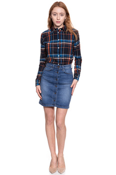 SPÓDNICA JEANSOWA LEE A LINE SKIRT BLUE DROP L38NROEM 112108295