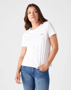 DAMSKI T-SHIRT WRANGLER SIGN OFF TEE WHITE W7Q0EV989 112132070
