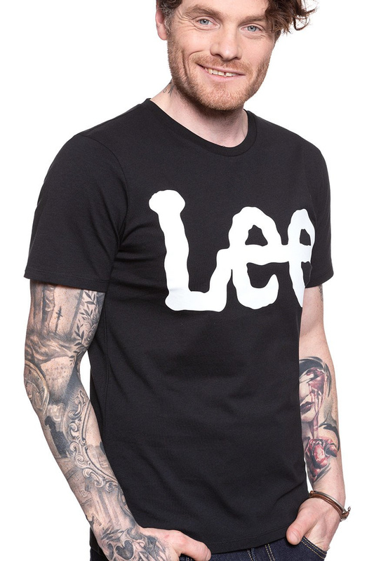 KOSZULKA LEE LOGO TEE BLACK L62AAI01 112114426