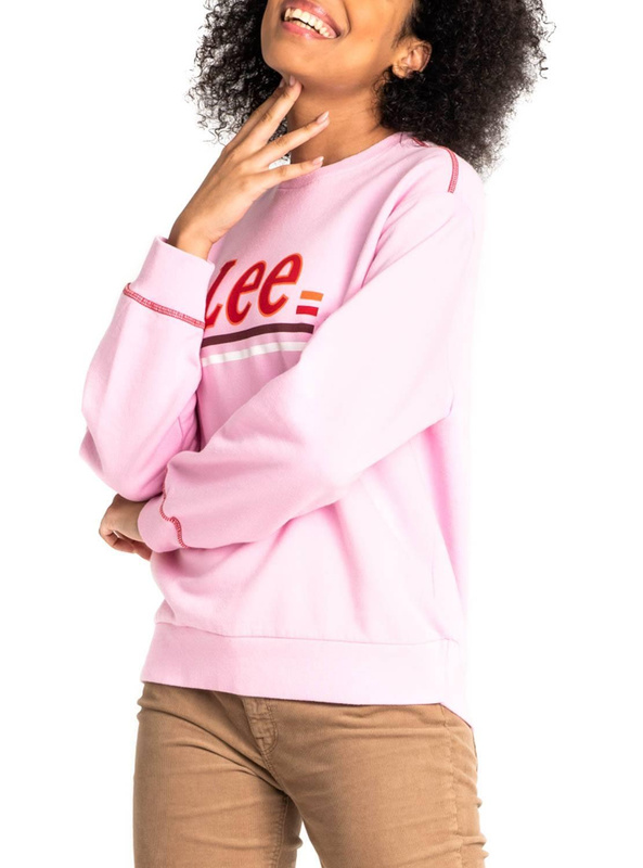 BLUZA DAMSKA LEE LOGO SWS FROST PINK L36GTXMC 112107859