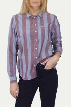 LEE ONE POCKET SHIRT DAMSKA KOSZULA W PASKI WORKWEAR BLUE L48RXEKR 112111101