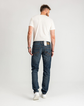 Męskie Spodnie Jeansowe Tom Tailor Marvin Mid Stone Wash Proste 1007858 10281