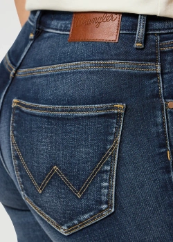WRANGLER DAMSKIE SPODNIE JEANSOWE WRANGLER HIGH SKINNY HARMONY BLUES 112355900