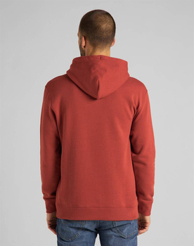 LEE PLAIN HOODIE MĘSKA BLUZA Z KAPTUREM RED OCHRE L80YTJOE 112121623