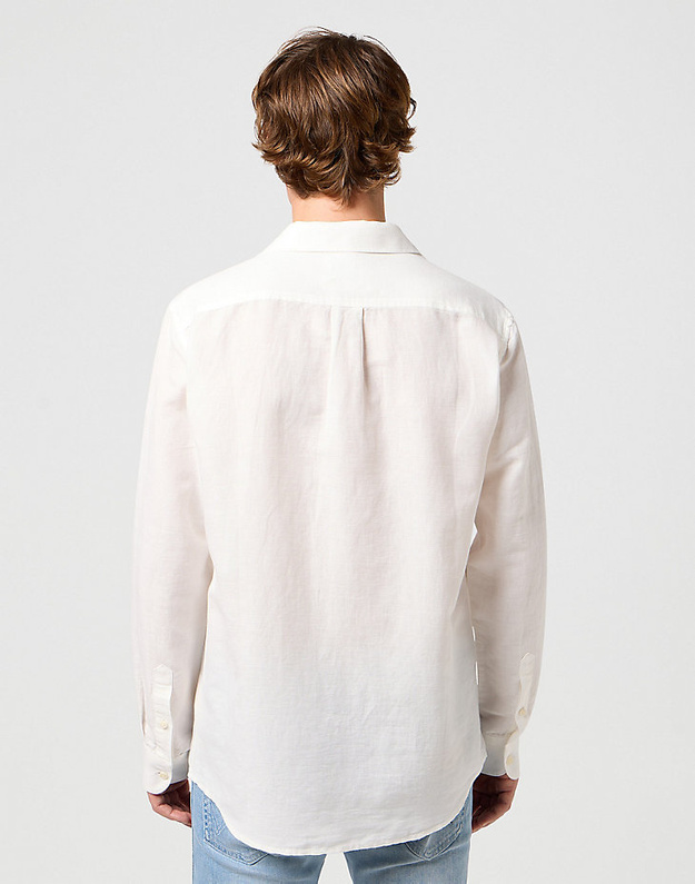 WRANGLER LS 1 PKT SHIRT MĘSKA KOSZULA W KRATĘ KRATA WORN WHITE 112352281 W5MY016804