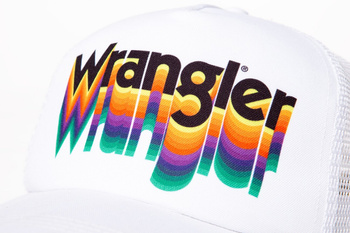 MĘSKA CZAPKA Z DASZKIEM WRANGLER TRUCKER CAP WHITE W0M36U512 112125683