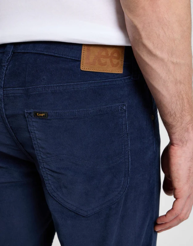 MESKIE SPODNIE MATERIALOWE LEE DAREN ZIP FLY MOOD INDIGO 112355871