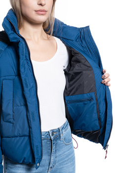 LEE CROPPED PUFFER JKT DAMSKA KURTKA ZIMOWA OIL BLUE L56VUMMO 112113129