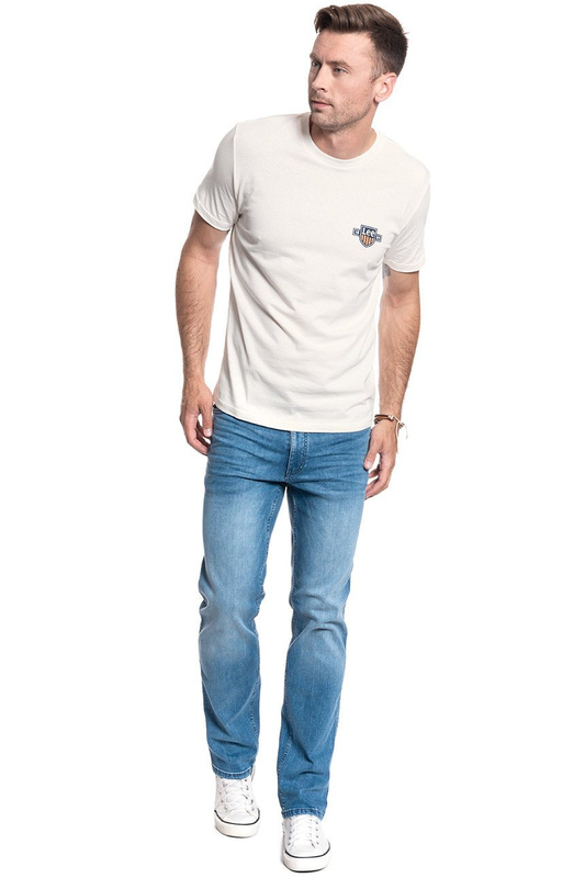 LEE CHEST LOGO TEE WHITE CANVAS L61MFERR 112113957