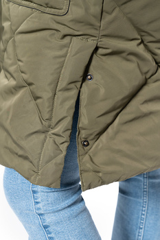 DAMSKA KURTKA ZIMOWA LEE ELONGATED PUFFER OLIVE GREEN L56FMKNX 112113036