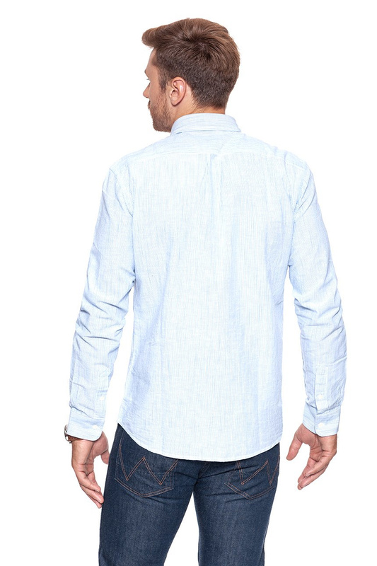 WRANGLER 1 PKT SHIRT SKY BLUE W5929MBS2