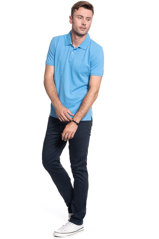 KOSZULKA POLO MĘSKA MUSTANG Paplo PC basic BONNIE BLUE 1009515 5094