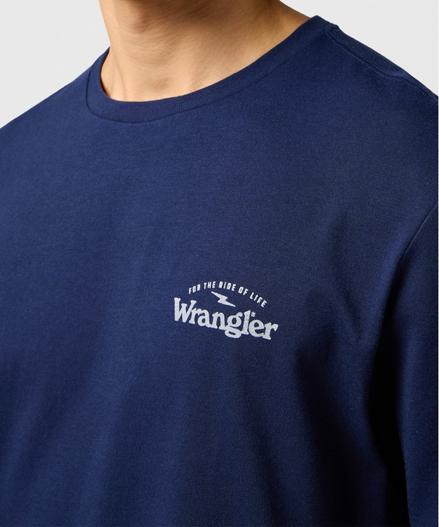 MESKA KOSZULKA WRANGLER GRAPHIC TEE NAVY 112362367
