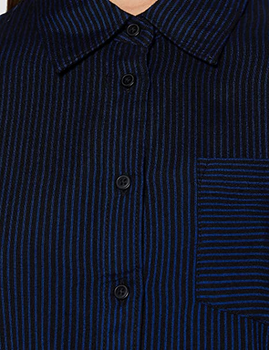 DAMSKA KOSZULA WRANGLER REGULAR 1 PKT SHIRT BLUE BLACK W5Q5M151L 112130293
