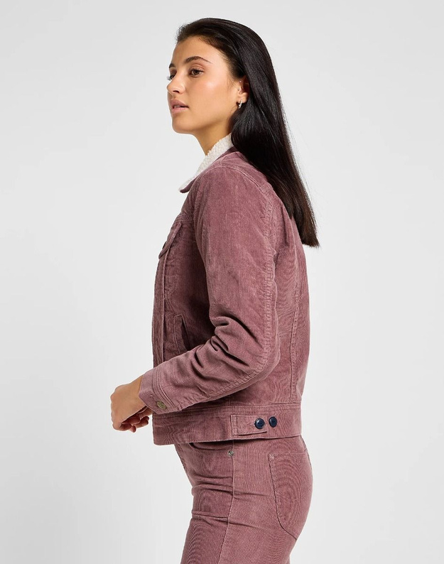 LEE DAMSKA KURTKA JEANSOWA LEE SHERPA RIDER JKT DREAMY MAUVE 112355172