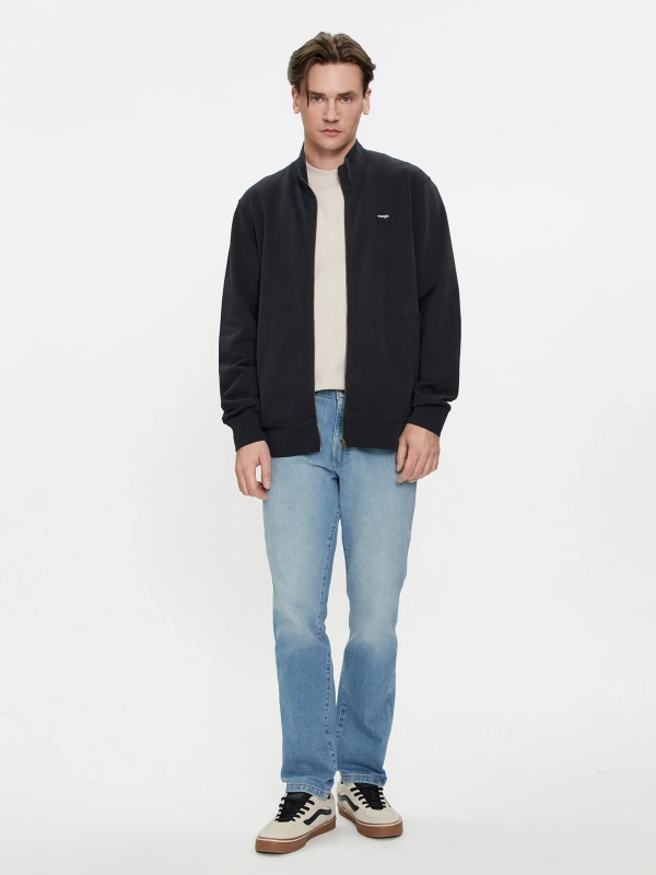 WRANGLER FUNNEL NECK ZIP MĘSKA BLUZA ROZPINANA BLACK 112350548 W6J3011936