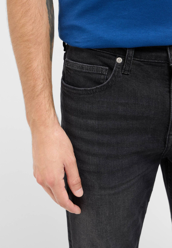 Męskie Spodnie Jeansowe Mustang Style Frisco Skinny Denim Black 1016306 4000 803