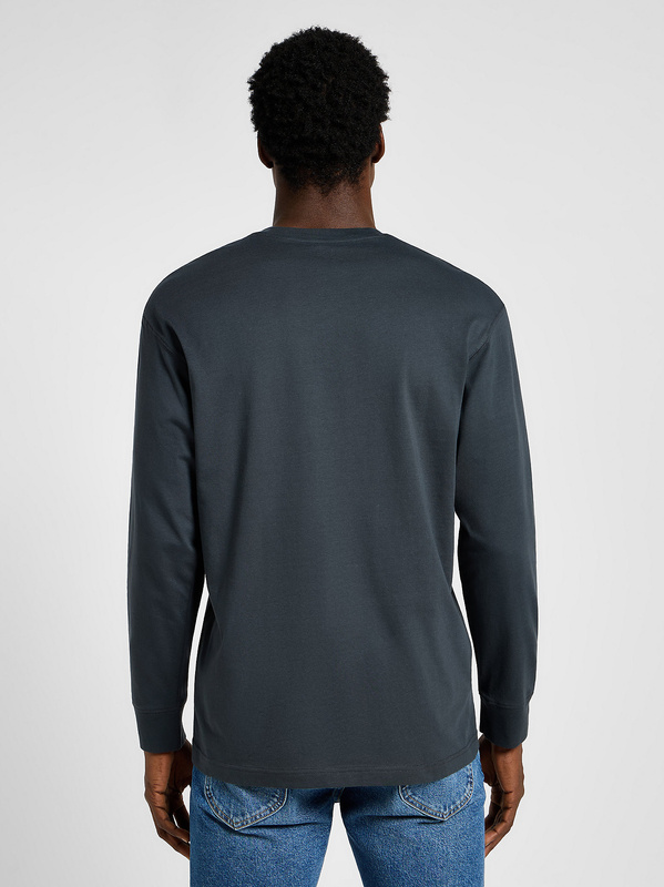 LEE MĘSKA KOSZULKA LONGSLEEVE LEE LS ESS SEASONAL TEE WASHED BLACK 112358045