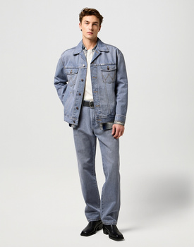 MESKA KURTKA JEANSOWA WRANGLER ANTI FIT JACKET LIGHT ICE 112371446