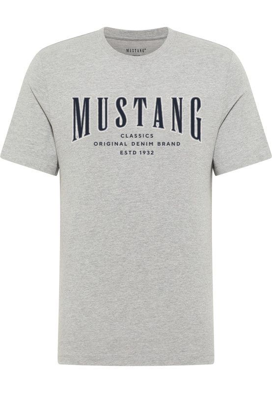 Męski T-Shirt Mustang Style Alex Mid Grey Mélange 1017336 4140