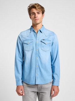 LEE MĘSKA KOSZULA JEANSOWA LEE REGULAR WESTERN SHIRT STARLIGHT WASH 112363914