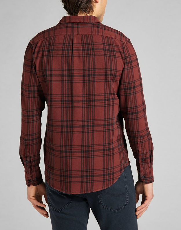 LEE LEESURE SHIRT MĘSKA KOSZULA FIRED BRICK L66NMDTM 112140564