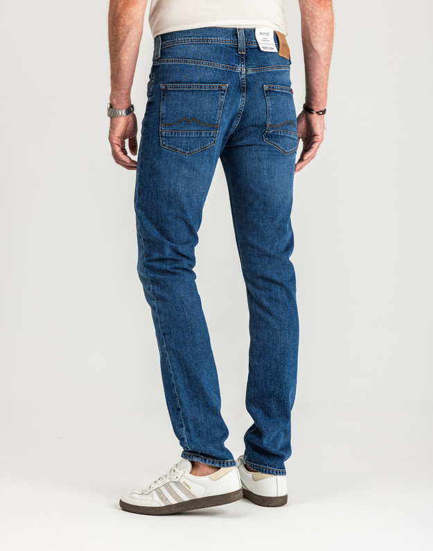 MUSTANG VEGAS SLIM MĘSKIE SPODNIE JEANSOWE JEANSY DŻINSY DENIM BLUE 1015043 5000 702
