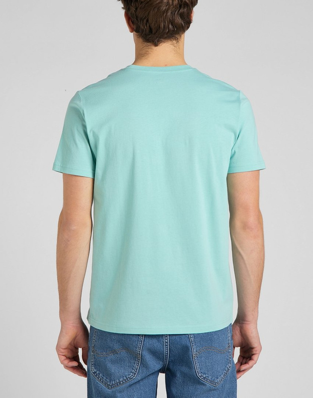 LEE SS PATCH LOGO TEE MĘSKI T-SHIRT KOSZULKA LOGO MINT BLUE L60UFQUD 112145274