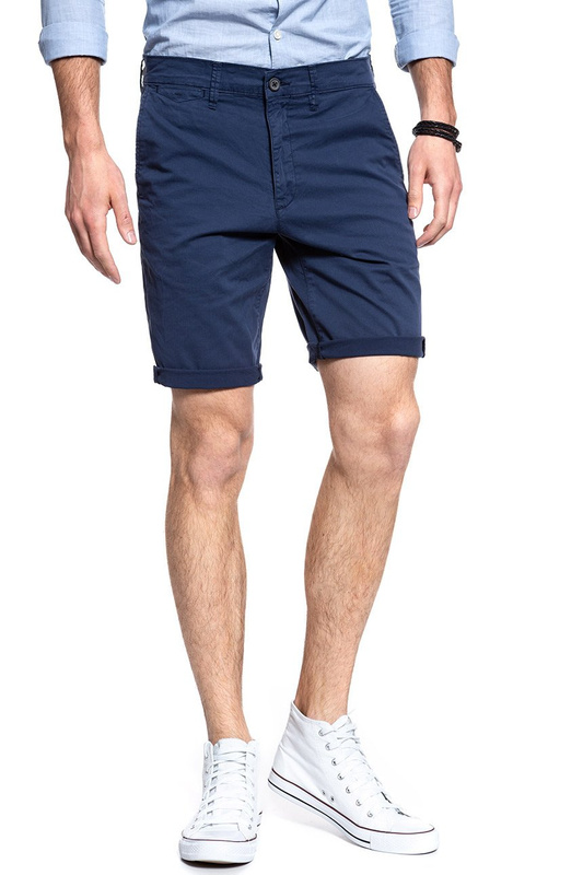 KRÓTKIE SPODENKI WRANGLER CHINO SHORT PATRIOT BLUE W14AMM13Q 112126565
