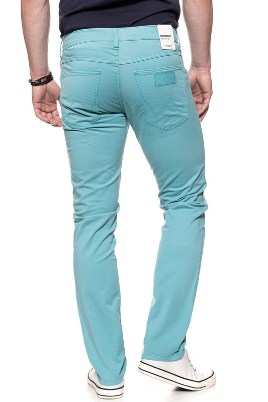 WRANGLER SPODNIE MĘSKIE GREENSBORO DUSTY TURQUOISE W15QRU25T 112127057