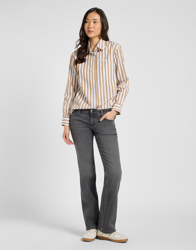DAMSKA KOSZULA LEE ALL PURPOSE SHIRT KHAKI STRIPE 112370988