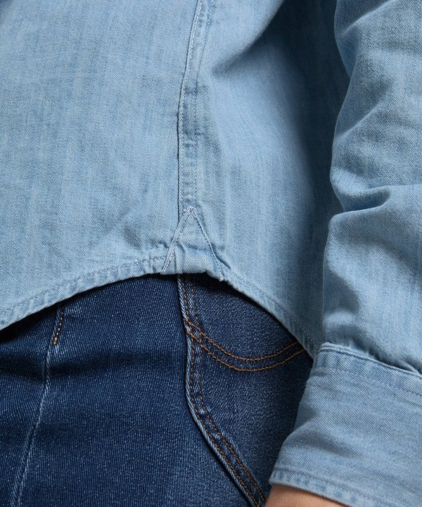 LEE REGULAR WESTERN DAMSKA KOSZULA JEANSOWA SHIR SUMMER BLUE L45SZSNJ 112110495
