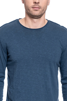 MUSTANG SLUB LONGSLEEVE DRESS BLUES 1007080 5334