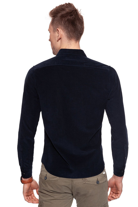 LEE SLIM BUTTON DOWN MIDNIGHT BLUE L66VMRDB