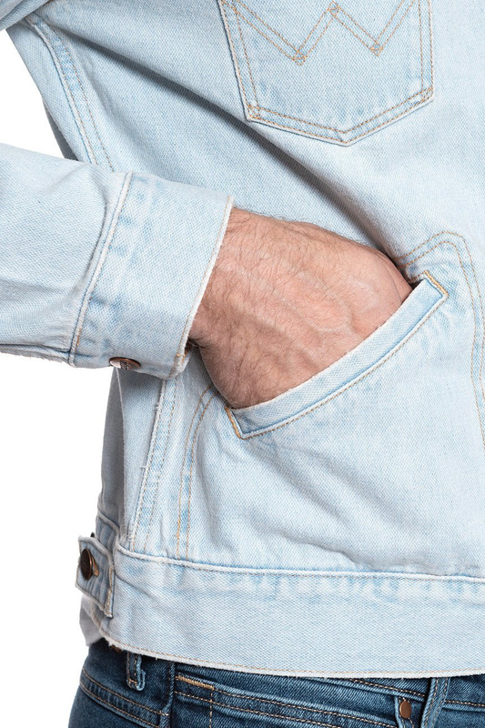 KURTKA JEANSOWA WRANGLER 124MJ BLUE RHAPSODY W4MJUG13I 112129140