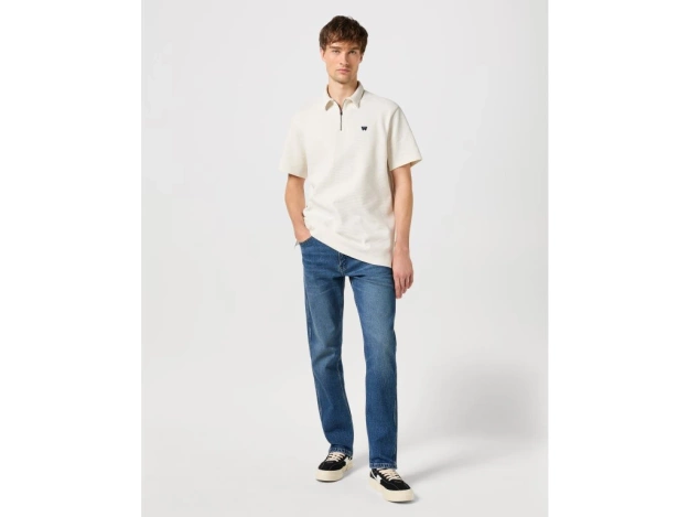 WRANGLER MĘSKA KOSZULKA WRANGLER RUGBY POLO SHIRT VINTAGE WHITE 112350413