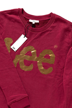LEE LOGO CREW GLITTER RHUBARB RED L53VJSGB 112112575