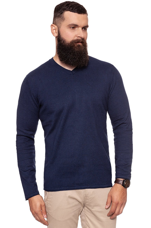 LEE V NECK KNIT MEDIEVAL BLUE L84OAH13