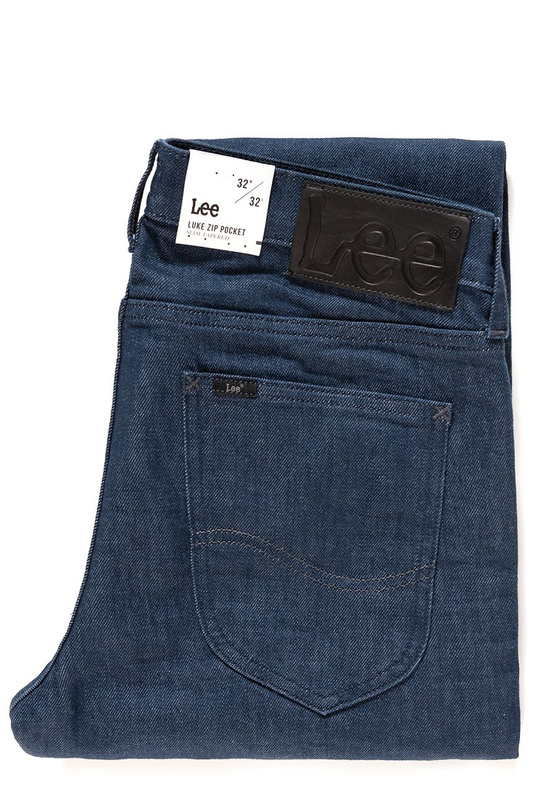 JEANSY MĘSKIE LEE LUKE ZIP POCKET WORK BLUE L72GDOAR 112119655